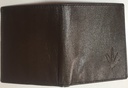 Elegant Genuine Leather Wallet & Card Holder - Quad Folding - Brown