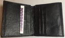 Elegant Genuine Leather Wallet & Card Holder - Quad Folding - Black