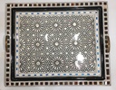 Serving Tray - Wood & Seashell - 3 Pcs - Rectangle