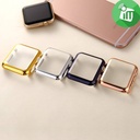 COTEetCI Electroplated PC Plating Smart Watch Case For iWatch 4 & 5 (44mm) - Silver