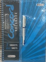 Concord A4 Spiral Notebook With Pen - 210 Sheets - Blue