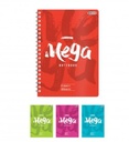 Mega A4 Spiral Notebook - 6 subjetcs - 250 Sheets - Mint color (Light Blue)