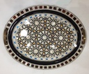 Serving Tray - Wood & Seashell - 3 Pcs - Oval