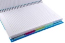 Mega A4 Spiral Notebook - 6 subjetcs - 250 Sheets - Mint color (Light Blue)