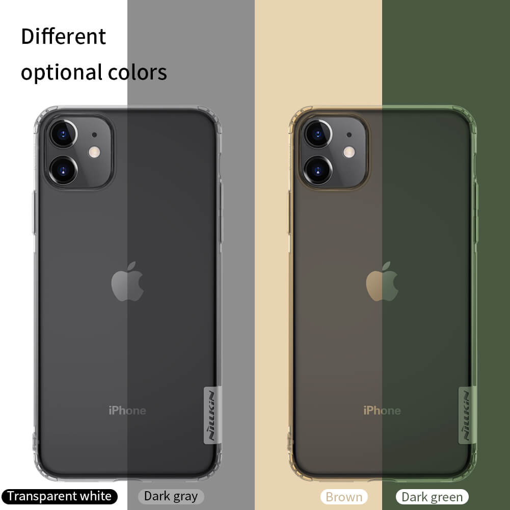 Nillkin Nature Series TPU case for Apple iPhone 11 - Transparent Grey