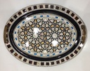Serving Tray - Wood & Seashell - 3 Pcs - Oval