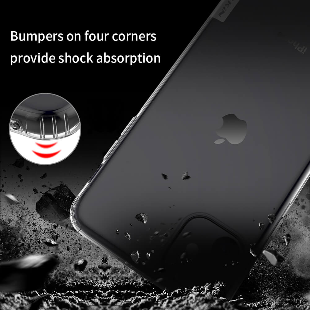 Nillkin Nature Series TPU case for Apple iPhone 11 - Transparent Grey
