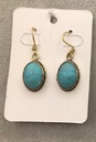 Copper Earring With Turquoise