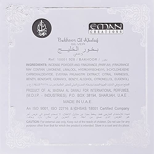 Emirati Incense Original Bay Silver Bokhoor from Eman Creations