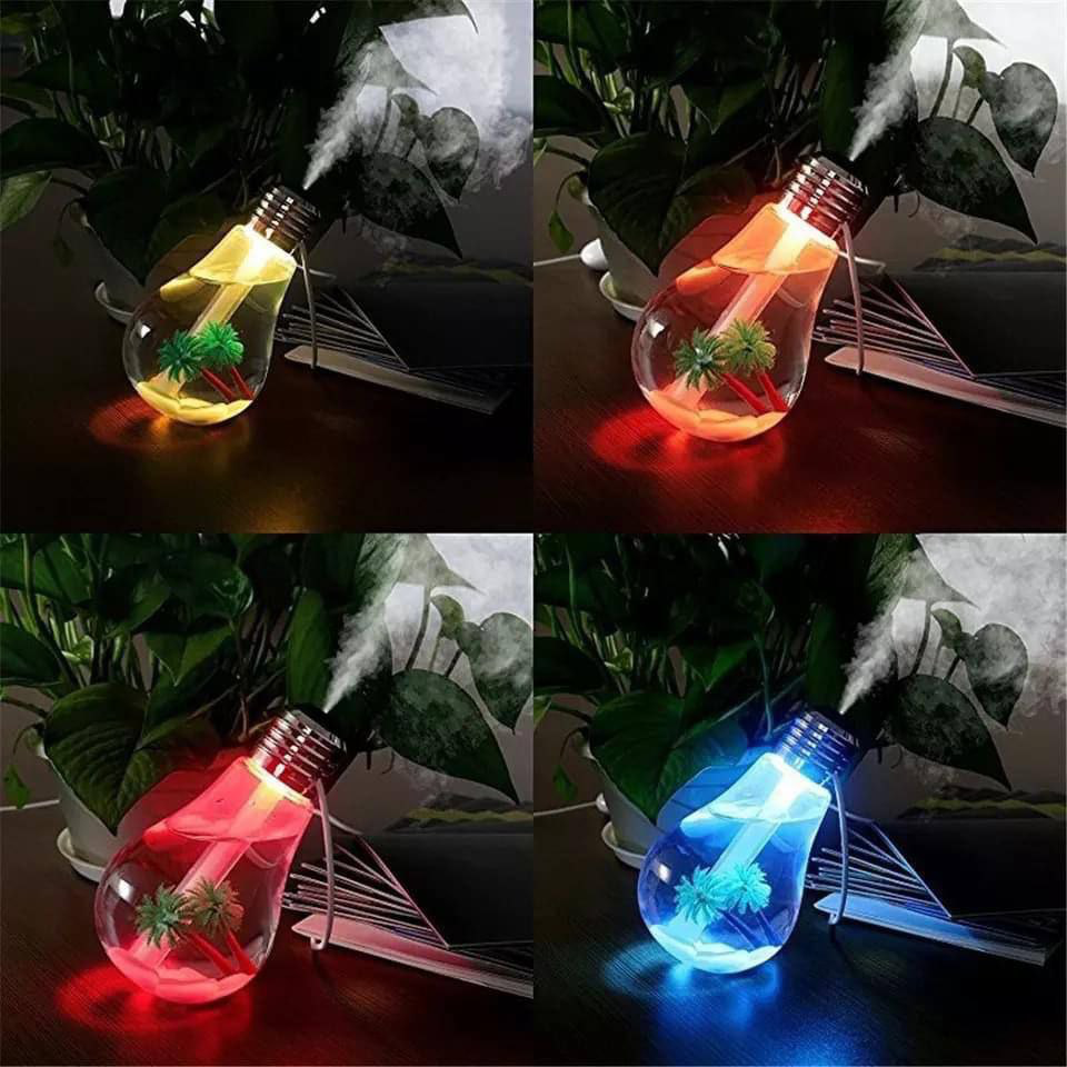 USb Bulb Humidifer - Air Humidify Freshener Led - 7 Colors