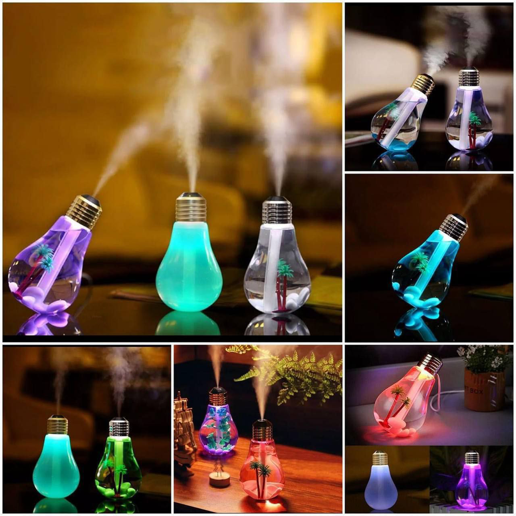 USb Bulb Humidifer - Air Humidify Freshener Led - 7 Colors