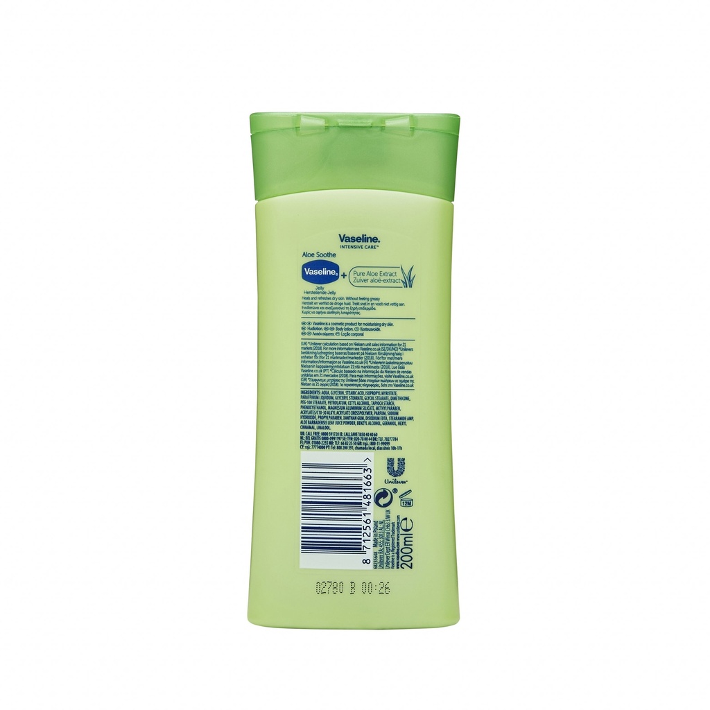 Vaseline Aloe Soothe Body Lotion, 200ml