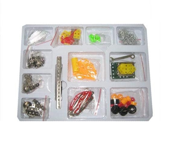 Meccano set for 30 different models, 242 pcs, Puzzle Toys 592-4 Alloy Building Block