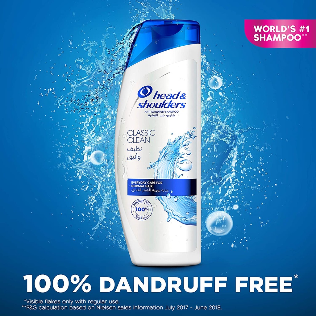 Head & Shoulders Classic Clean Anti-Dandruff Shampoo 600ml