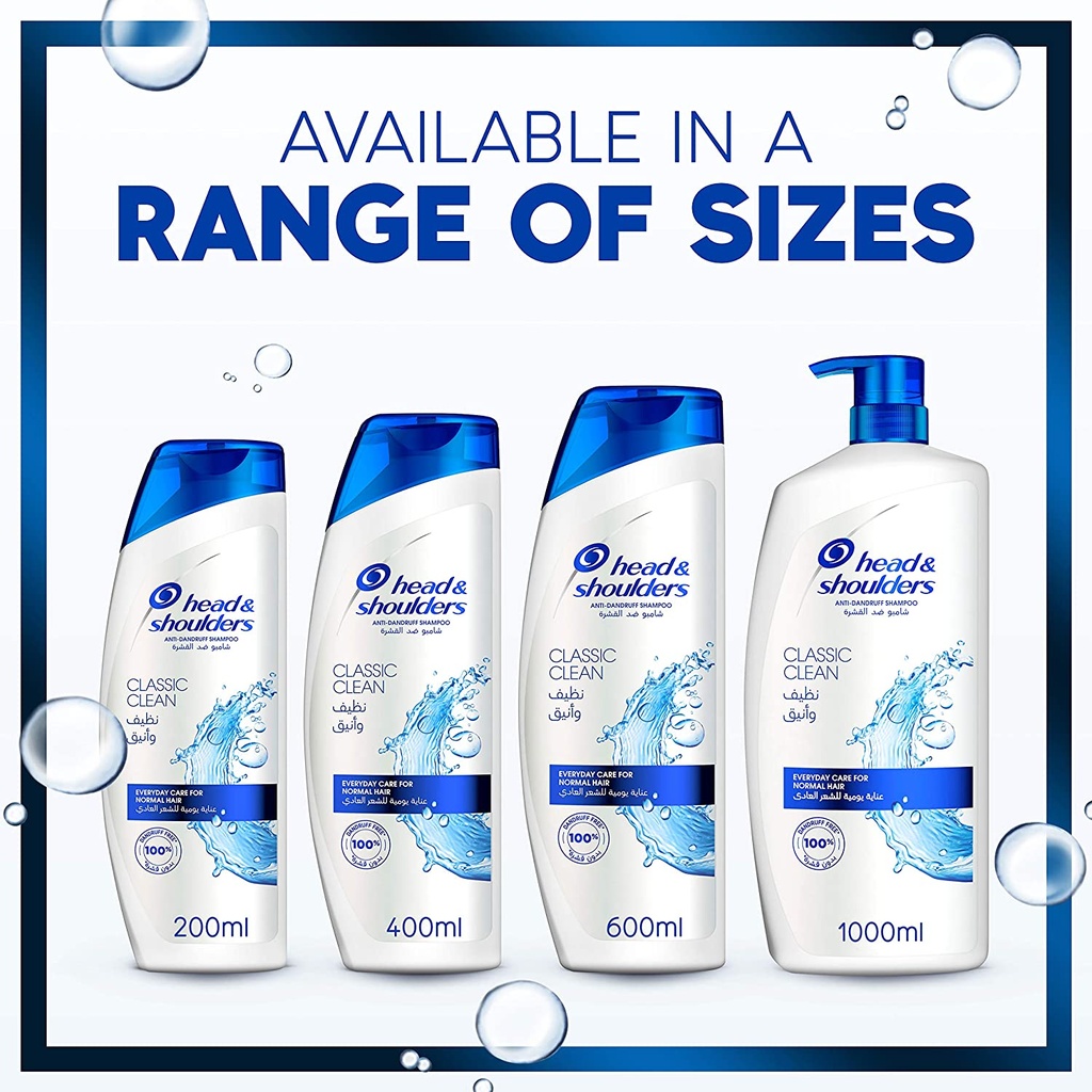 Head & Shoulders Classic Clean Anti-Dandruff Shampoo 600ml