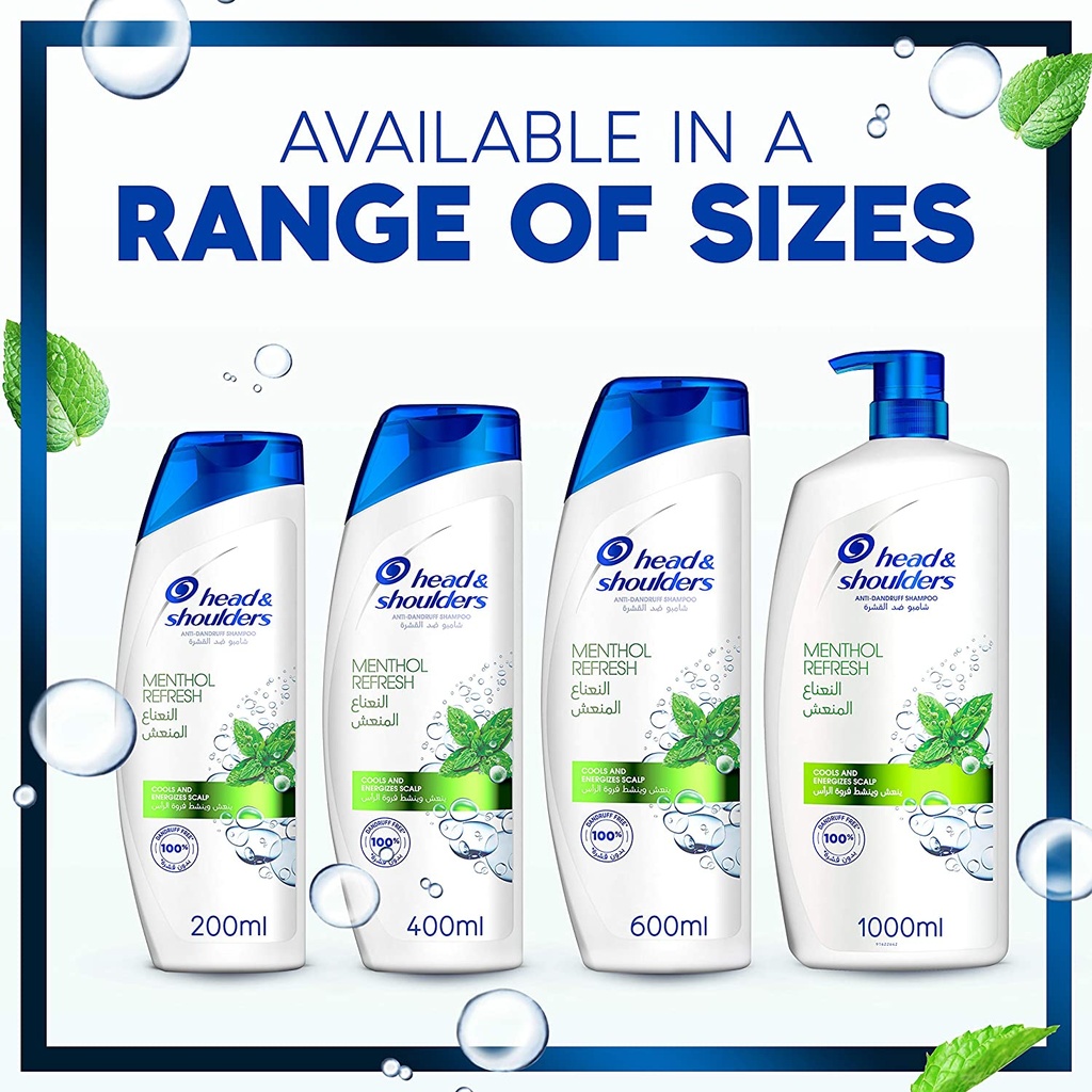 Head & Shoulders Menthol Refresh Anti-Dandruff Shampoo 600ml
