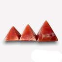 Natural Stone Pyramid large size red