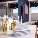 Scalable Tissue Box, Silicone Elastic Tissue Box Holder Dispenser, Lifting Tissue Box for Home, Car & Restaurant - White