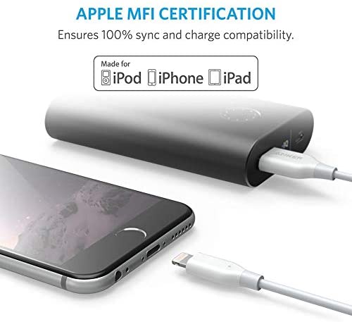 Anker PowerLine Lightning Cable - High speed -White - 0.9m - A8111