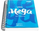 Mega A4 Spiral Notebook - 250 Sheets - Blue