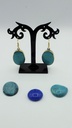 Copper Earring With Turquoise