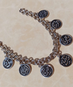 Copper Bracelet Plated With Silver - Arabic Words