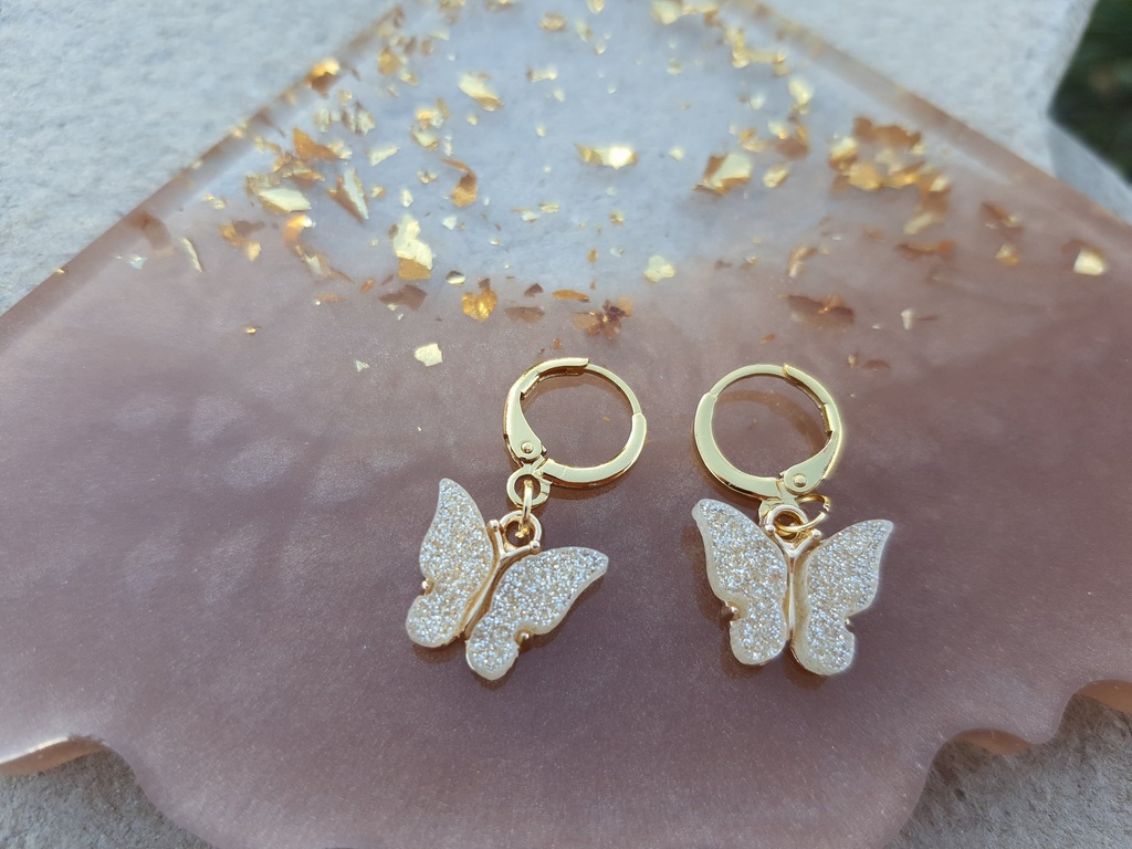 Earrings From ABfly - Gold Plated Butterfly Chinese Gold Earrings
