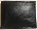 Elegant Genuine Leather Wallet & Card Holders - V Pockets - Black