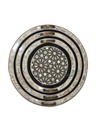 Serving Tray - Wood & Seashell - 3 Pieces - Circle