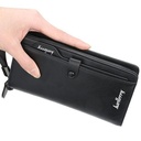 Men Long Zipper Wallet For Money, IDs And Cards - Black
