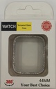WatchBand Case for 44mm Apple Watch - Tempered Glass - Diamond shape Rhinestone crystals - Silver