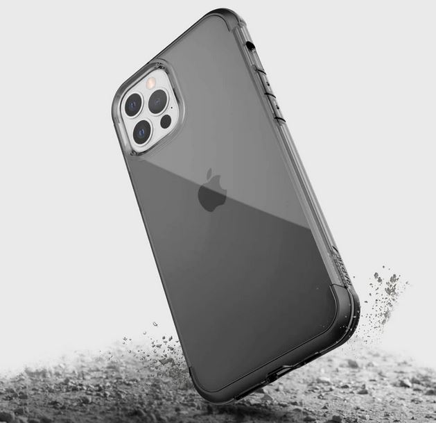 X-DORIA Defense Air 4 meter drop test - Back Cover For iPhone 12 Pro Max - Smoke Black