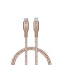 Momax Elite Link DL31L USB C to Lightning Nylon-Braided Fast Charging Cable - 1.2M - Gold