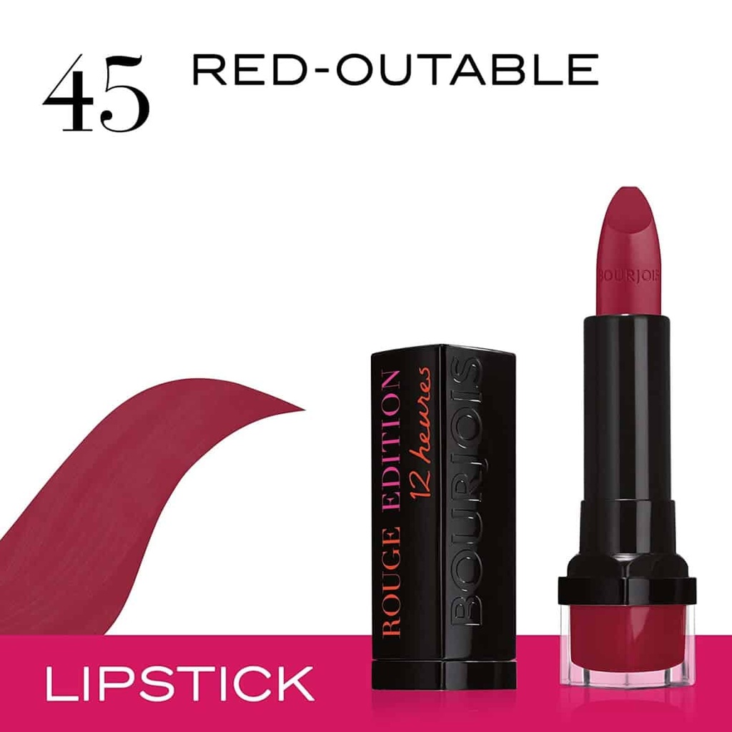 Bourjois Rouge Edition 12 Heures 45 Red Outable