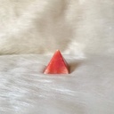 Natural Stone Pyramid medium size red