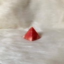 Natural Stone Pyramid small size red