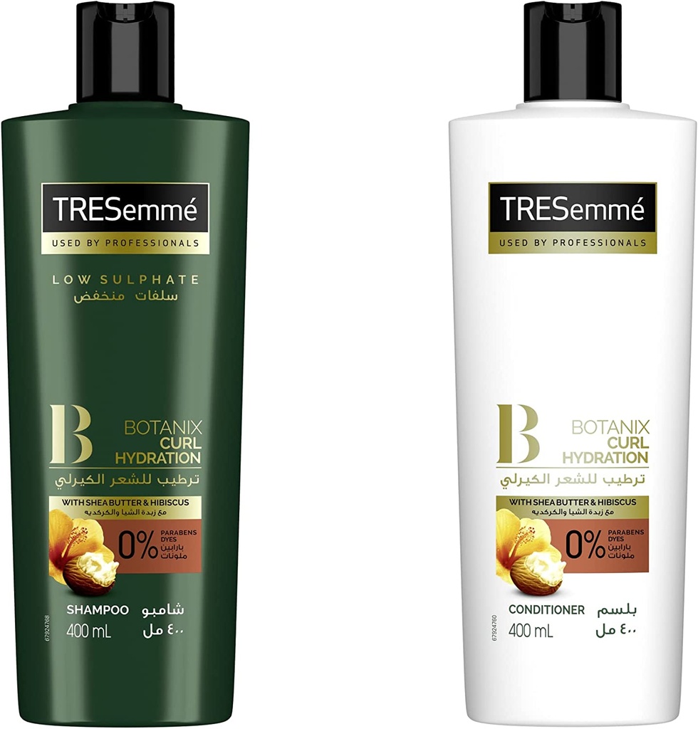 Tresemme Shampoo Botanix Curly Hydration + Conditioner (1+1) 400ML - Co-Packing