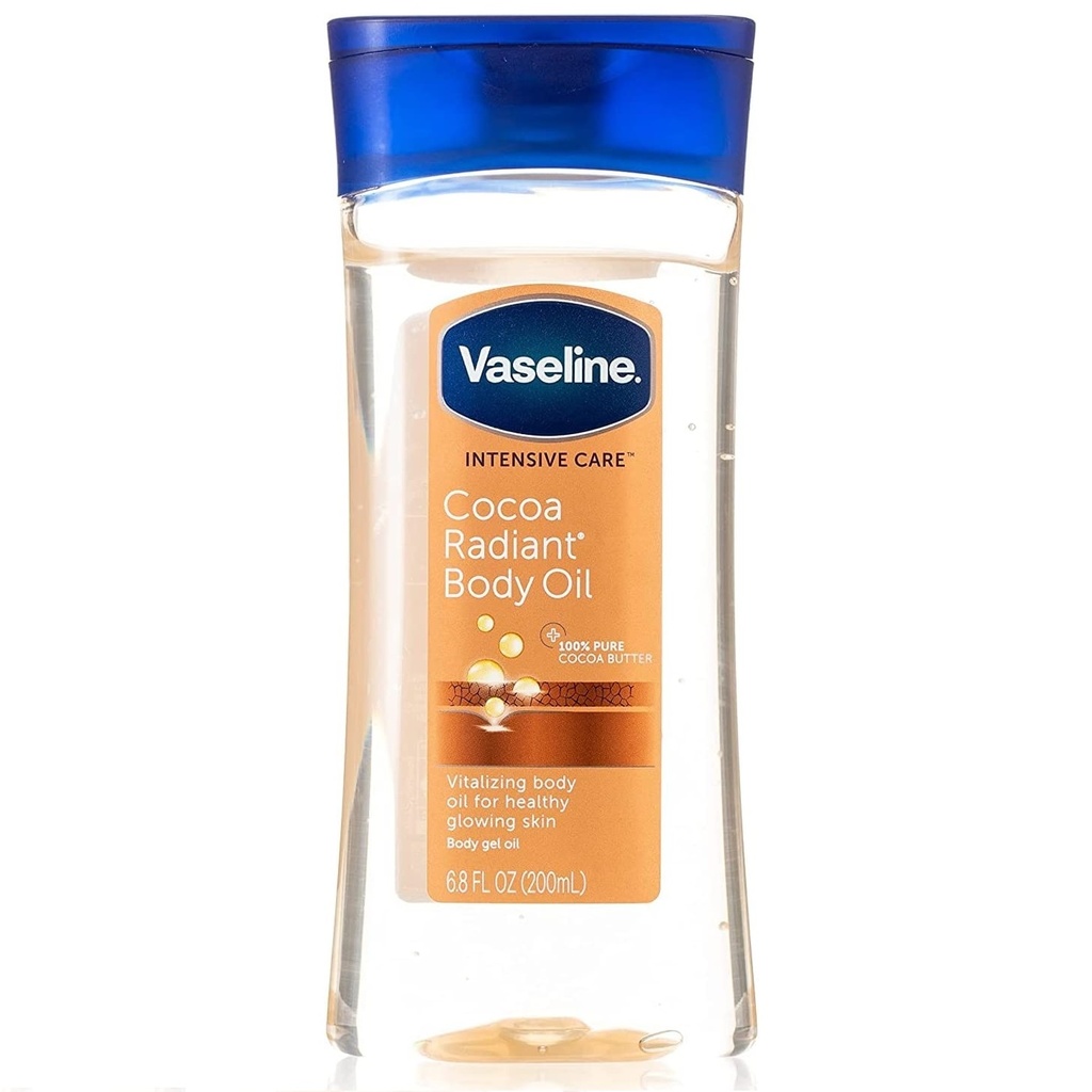 Vaseline Intensive Care Cocoa Radiant Body Gel Oil 6.8 FL OZ, 200mL