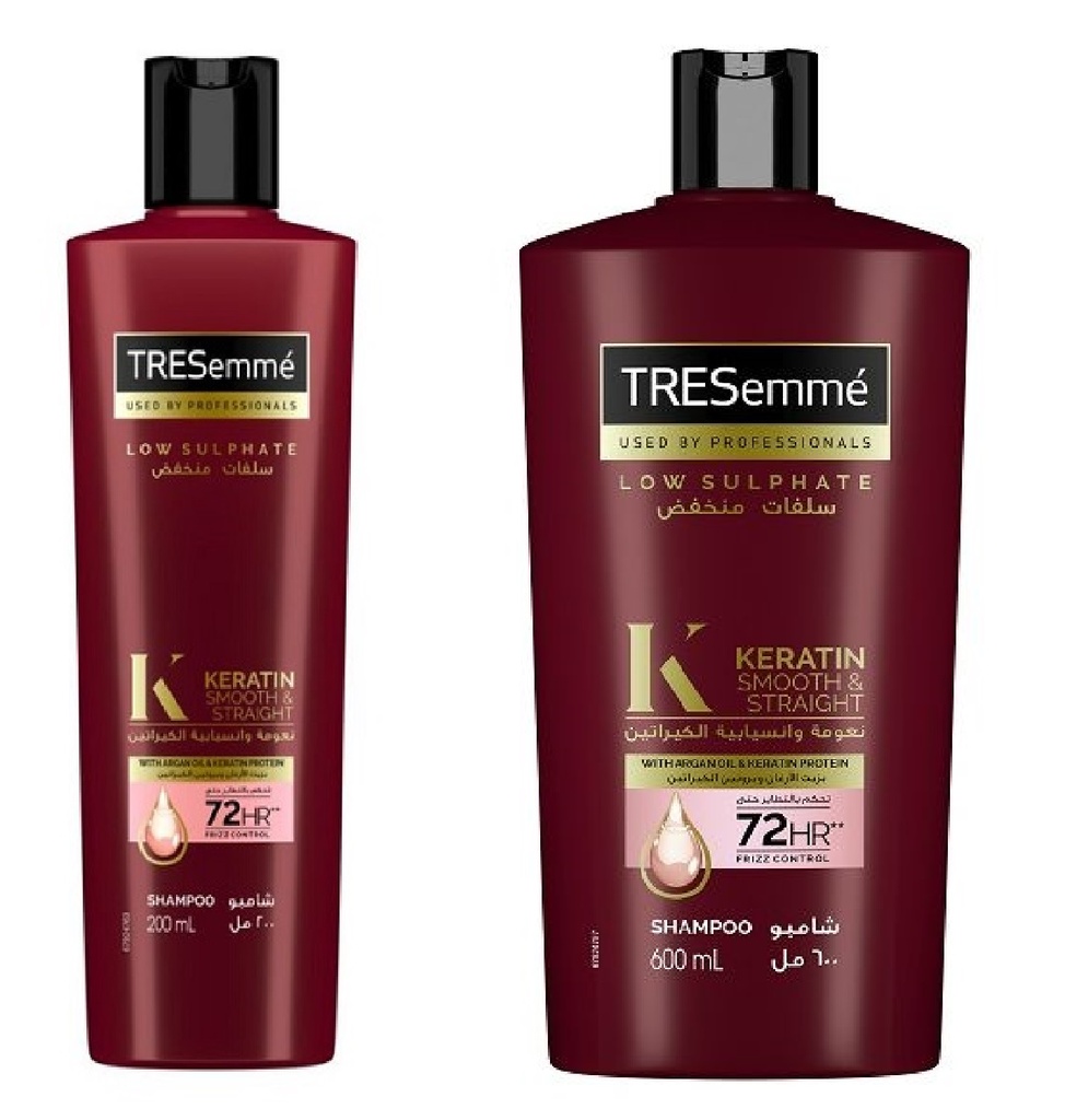 Tresemme Shampoo Keratin (600ML + 200ML) - Co-Packing