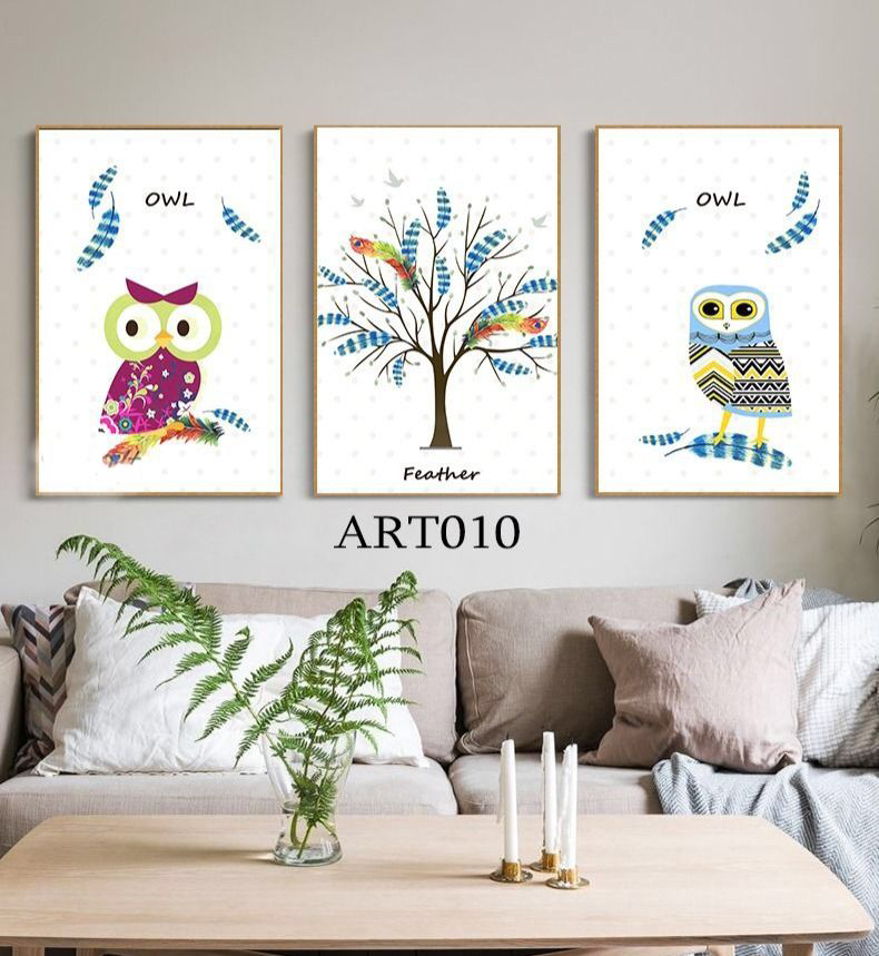 A Wall Art, Wood Modern Tableau For Decor, 3 Pcs, 60 X 90 Cm, 24-057