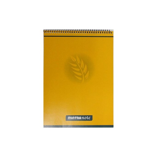 [NB-Mintr-Grn&Ye] Mintra A4 Spiral Notebook - 40 Sheets