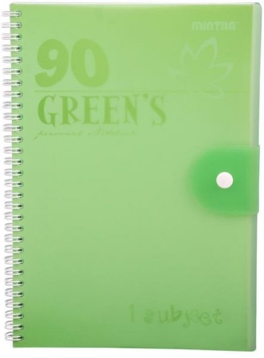 [NB-Mintr-B5-Grn] Mintra Ninety NoteBook B5 Size, Lined Ruling 90 sheets