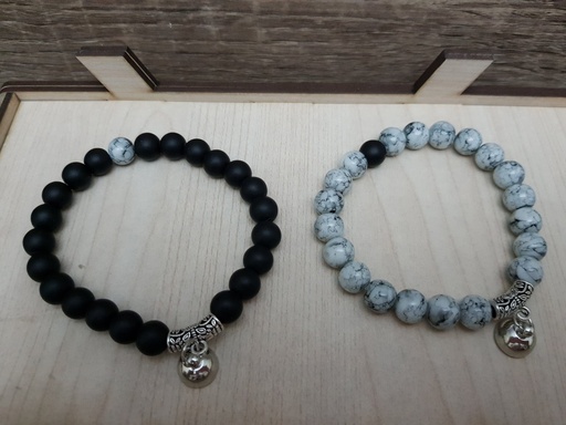 [ABFly-BR21870033] Bracelets From ABfly - Magnetic Lock Couple Bracelet