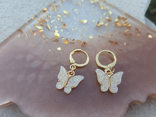 [ABFly-CR21870016] Earrings From ABfly - Gold Plated Butterfly Chinese Gold Earrings