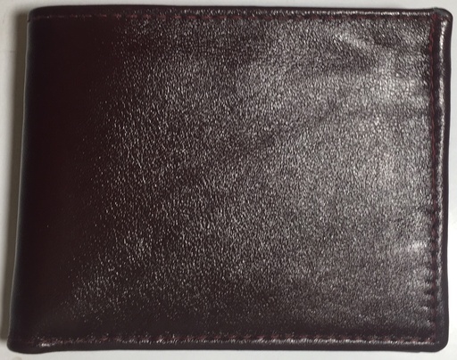[Wa2-7thBig-Mar] Elegant Genuine Leather Wallet & Card Holders - Tri-fold - Maroon