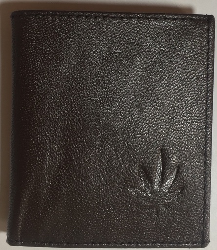 [Wa2-Quad-Br] Elegant Genuine Leather Wallet & Card Holder - Quad Folding - Brown