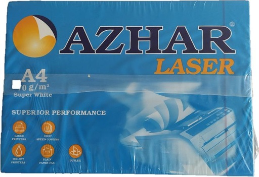 [Paper-AzharA4-70*1] Azhar Print & Copy A4 Paper 70 Gm - 500 Papers