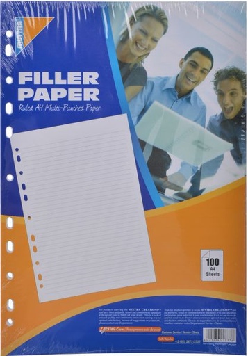 [Paper-Mintr-A4fill-1] Mintra A4 Size Lined Paper - Filler Paper - 100 Sheets