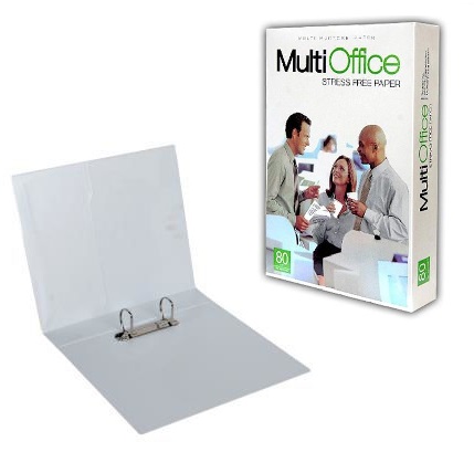[Bund-A4+ArchF-1] Print & Copy A4 Paper 80 GSM + PVC Arch File 5.5 Cm