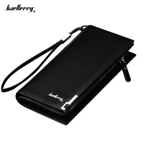 [Wa-Bael-3-Bl] Men Long Wallet Multi-function Zipper Wallet